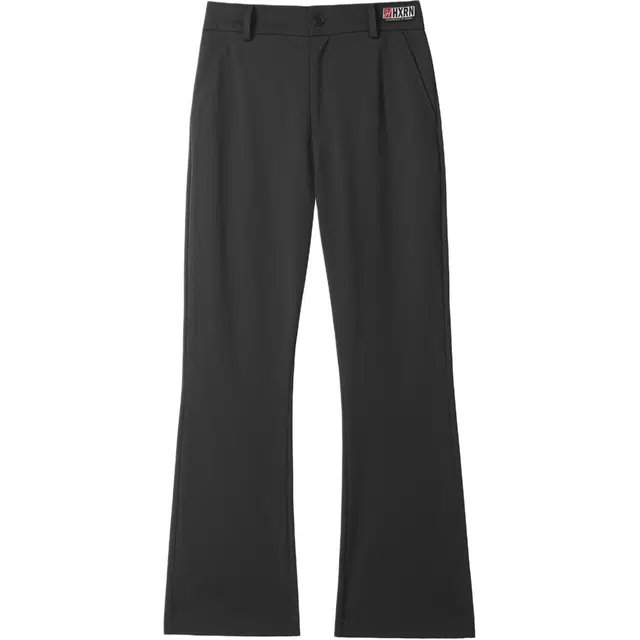 华夏儿女 冰丝弯刀 纯色基础简约宽松垂坠感舒适亲肤柔软透气运动微喇休闲裤西装裤 男女同款