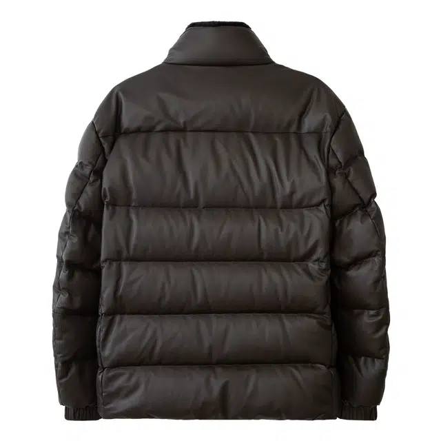 丹宁哲学 高品质绵羊皮蓬松保暖长袖立领直筒型皮衣 男款