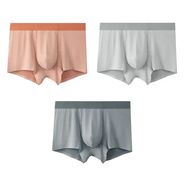 莫代尔 舒适亲肤透气抗菌平角 内裤 男款