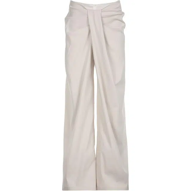 小卷要加油 时尚不规则长裤宽松休闲裤 女款