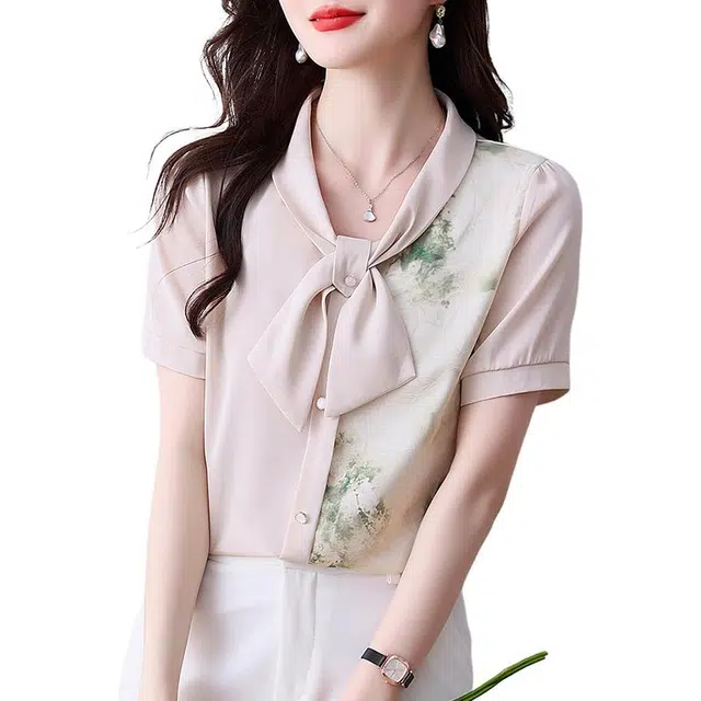 丝絮丝绸 新中式设计感小众气质舒适短袖衬衫 女款