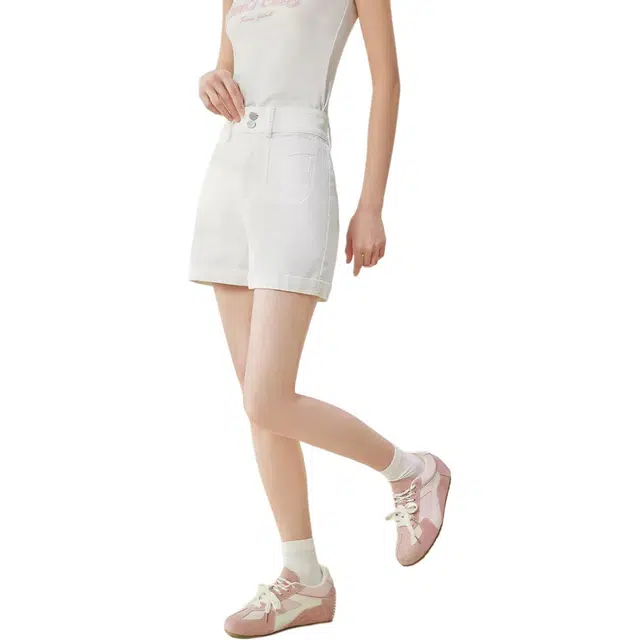 爱依服 设计感通勤百搭休闲短裤 女款