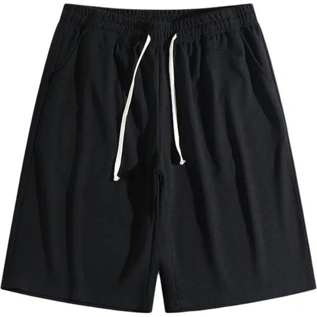 太子龍 纯棉男夏季潮流运动直筒中裤加肥大码胖子休闲短裤 男款