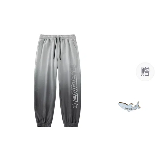 大白鲨 裤子男士潮牌美式直筒阔腿卫裤男生宽松速干运动休闲裤 男款