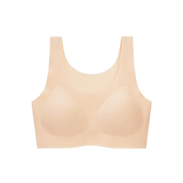 艾诗塔 隐形无痕聚拢背心内衣 夏季薄款大胸显小美背文胸罩 女款