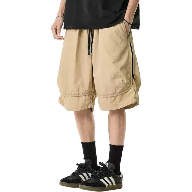 米素力 透气速干户外中腰休闲短裤 男款