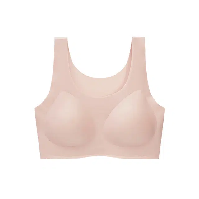 艾诗塔 隐形无痕聚拢背心内衣 夏季薄款大胸显小美背文胸罩 女款