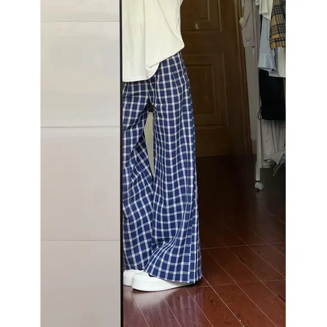 花蔓色 融合多风格的复古慵懒子阔腿长裤休闲裤 女款