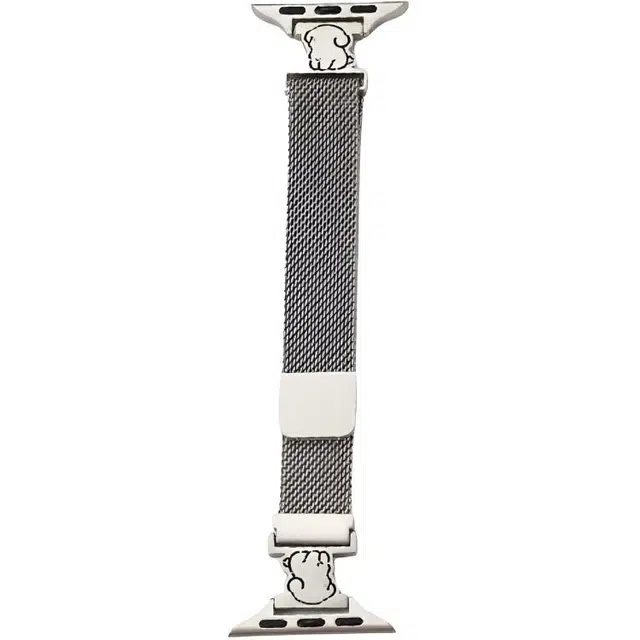 老佳 表带 苹果适用 金属材质 卡通小狗金属表带男女通用