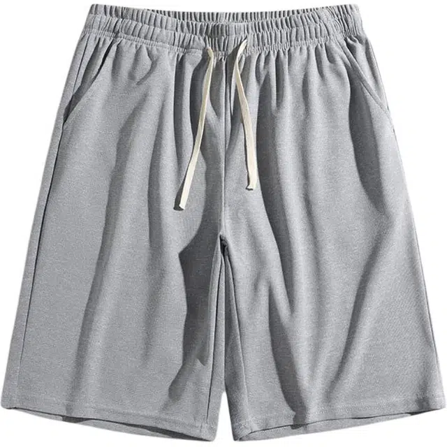 太子龍 纯棉男夏季潮流运动直筒中裤加肥大码胖子休闲短裤 男款