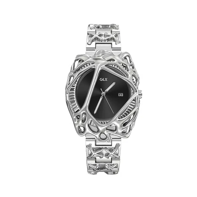 GLX Y2K Retro Watch Silver