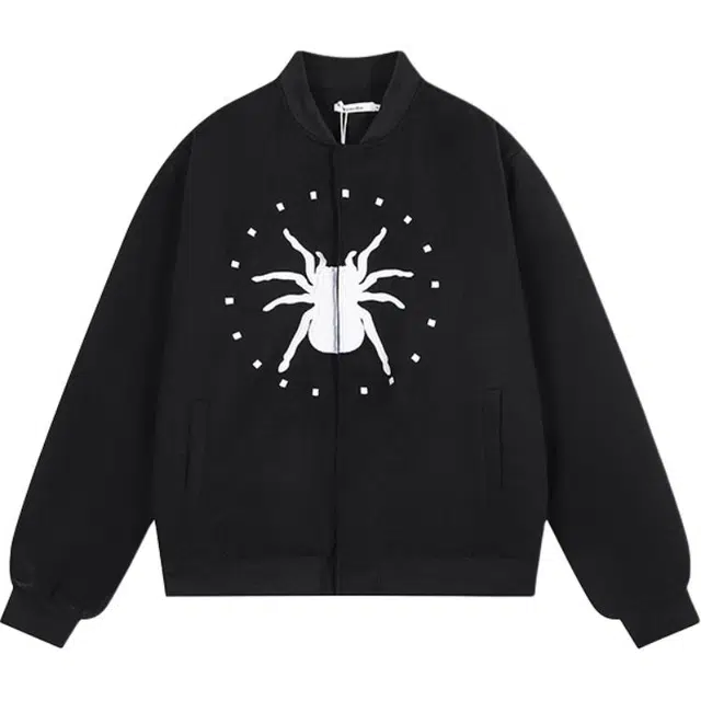 奇迹街区 复古潮牌棒球服秋季宽松潮流百搭飞行员夹克外套 男女同款