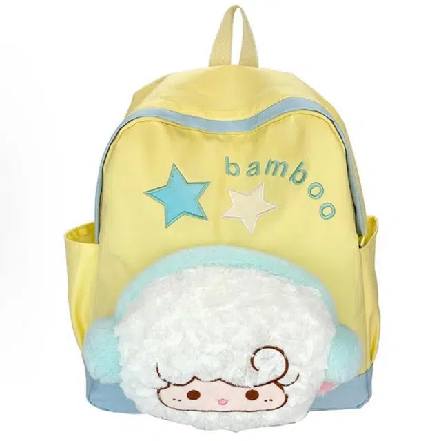 爱尔绅特 小清新书包高颜值精美配色纯色百搭上课 牛津布 双肩包 常规 男女同款情侣款 小羊