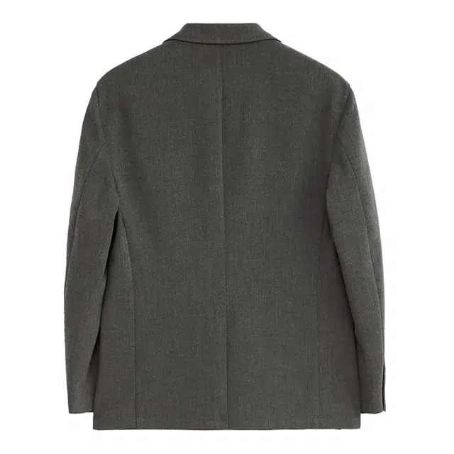 丹宁哲学 厚款易打理免烫面料纯色长袖平驳领标准便服单西西装 男款