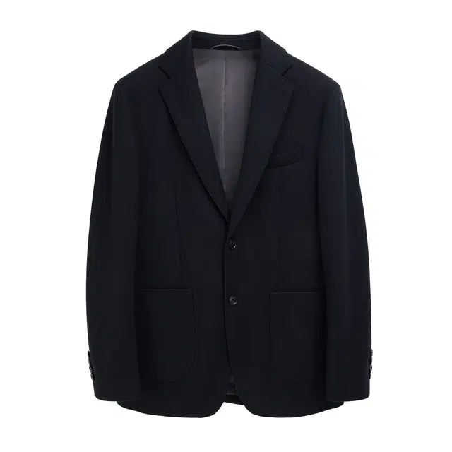 丹宁哲学 舒适弹力斜纹长袖平驳领标准便服单西西装 男款