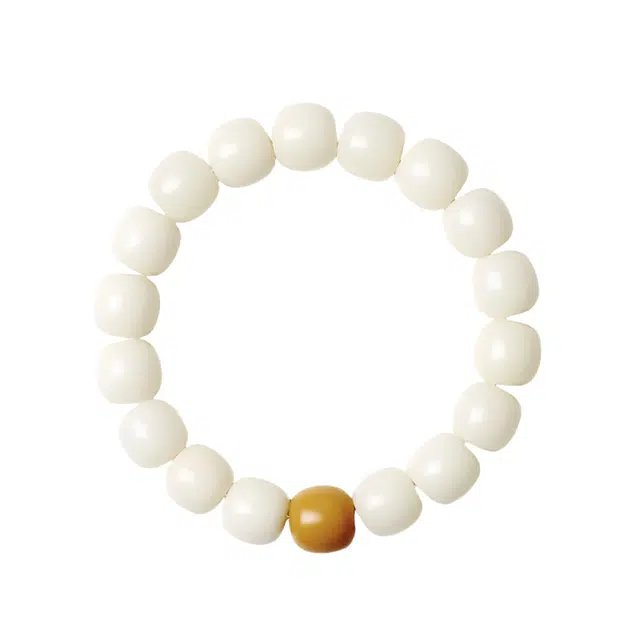 宣华意 新中式单圈佛珠大小珠子饰品民族风复古手链 菩提根 手串 男女同款情侣款