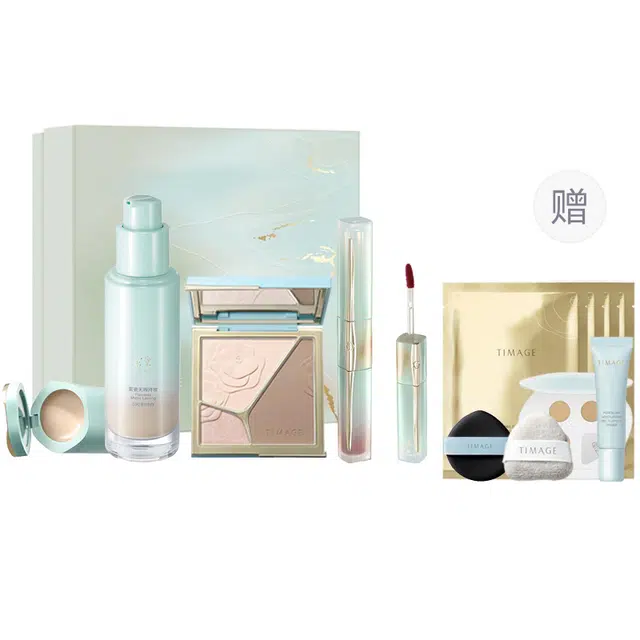 彩棠 钟情予你礼盒 控油自然无瑕持久服帖不卡粉遮瑕修饰肤色修饰轮廓