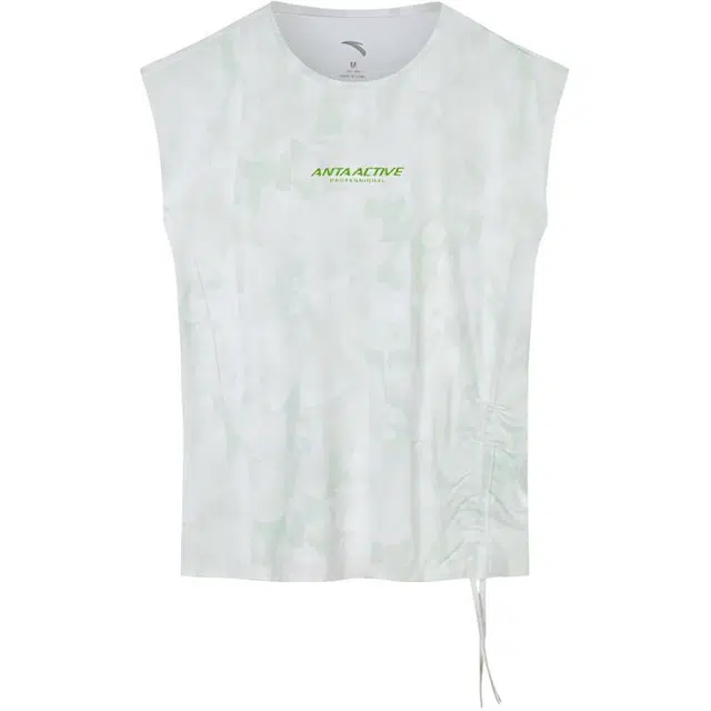 超级安踏  休闲简约圆领套头字母满印舒适百搭速干  运动背心  女款