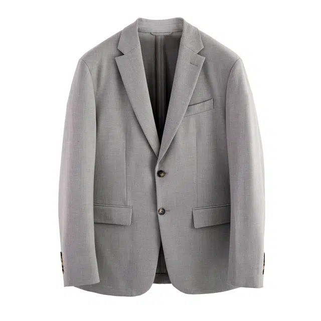 丹宁哲学 抗皱易打理弹力面料长袖平驳领标准便服单西西装 男款