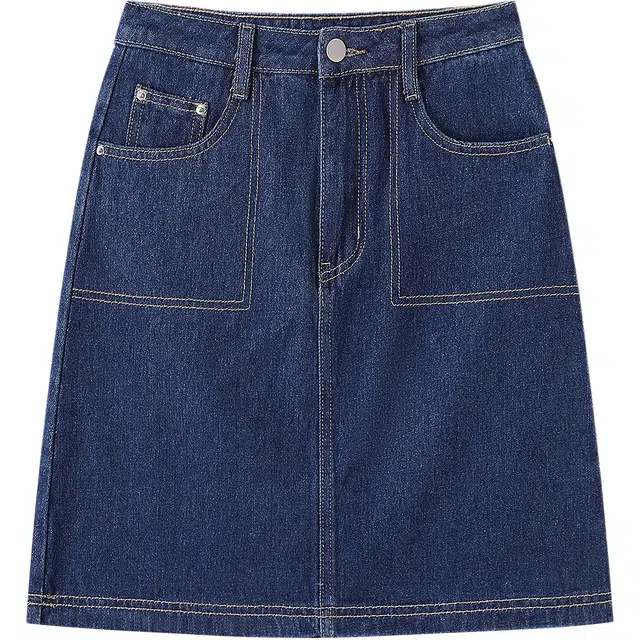 如续 休闲通勤百搭简约设计感牛仔短裙 女款