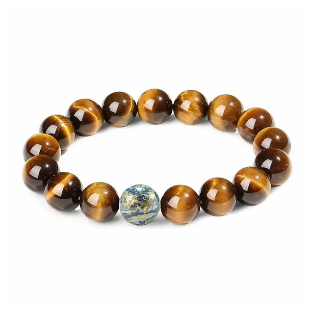眰恦 宇宙星球色系 独特个性珠串饰品 新中式 国风#好运 虎眼石 手串 男女同款情侣款