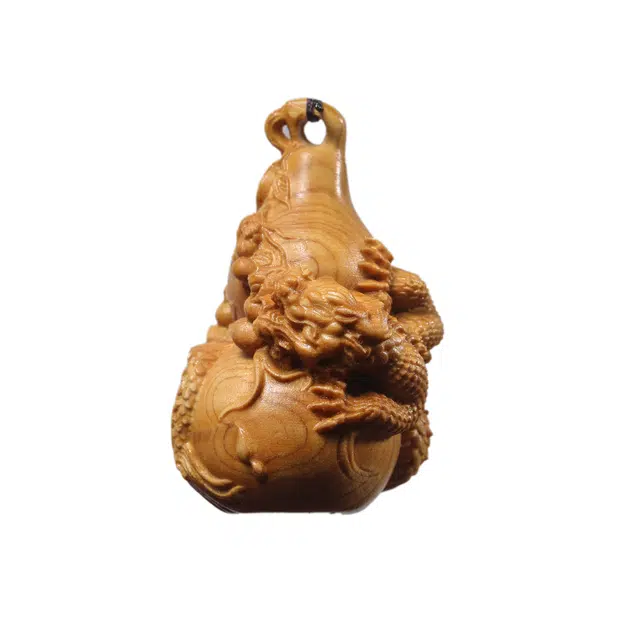 嫒柯 国潮新中式 百搭轻奢高级 财源滚滚 财源广进 崖柏 把件 男女同款情侣款