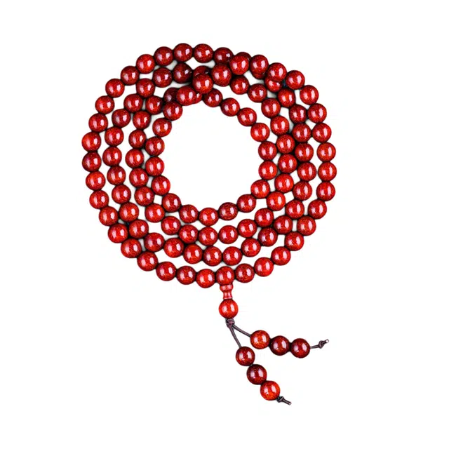 仙友 新中式国潮招财纳福时尚多圈显白气质叠戴串小众轻奢复古高级感八方来财简约文玩佛珠#好运 檀木 手串 男女同款情侣款