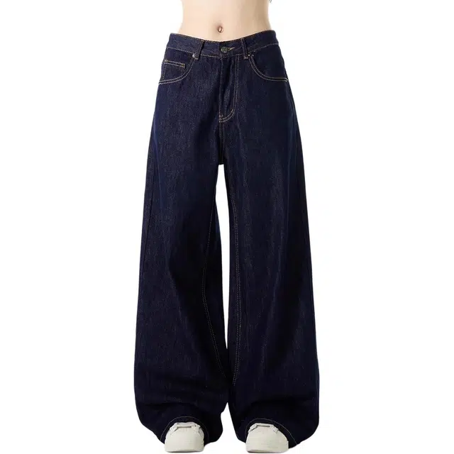 徐百货 美式街头直筒阔腿裤复古百搭休闲松弛感拖地裤子宽松舒适牛仔裤 男女同款