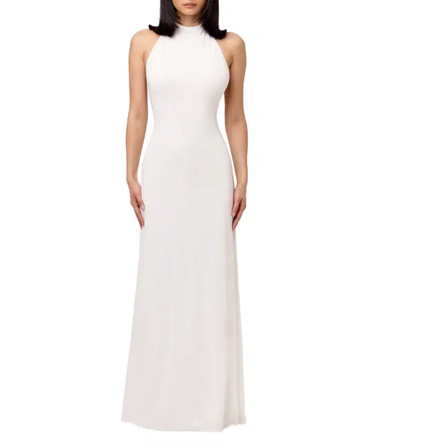 NAKED WARDROBE Modal Halter Maxi Dress