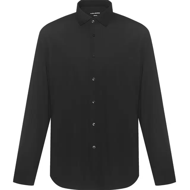 利郎 简约百搭商务尖领修身休闲耐洗长袖衬衫 男款