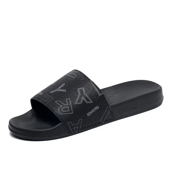 依米奴 夏日清爽 户外外穿 高颜值 时尚潮流 舒适 低调百搭 日常通勤  简约帅气 轻便柔软 居家室内 橡胶 防磨一字拖鞋 男款
