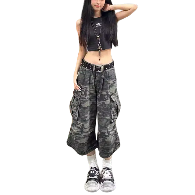 么宁 复古舒适百搭牛仔短裤 女款