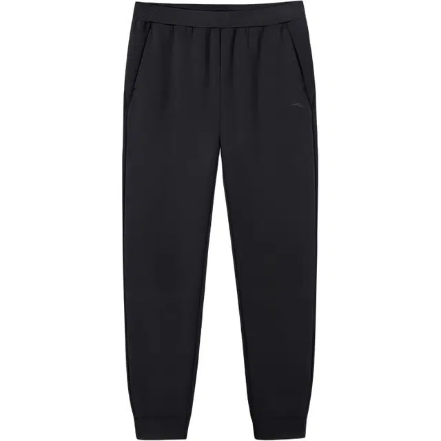 超级安踏 休闲简约纯色束脚系带百搭舒适针织运动裤 女款