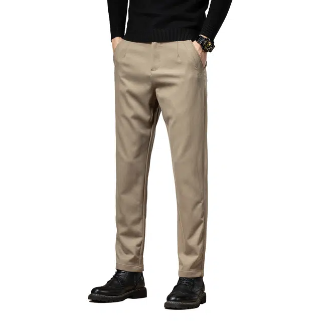 帝狼牛 高级感修身小脚弹力城市机能风格高端韩版拼接设计感商务休闲裤 男女同款