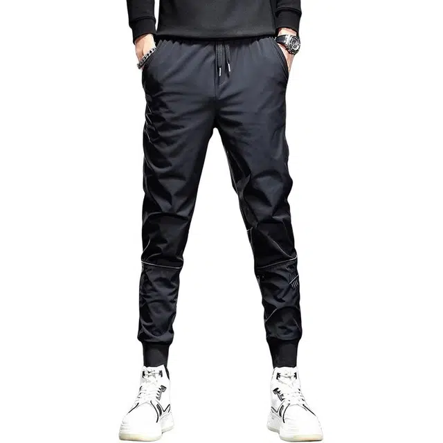 潮人榜 薄款美式潮牌透气束脚裤潮流百搭痞帅高端速干休闲裤 男款