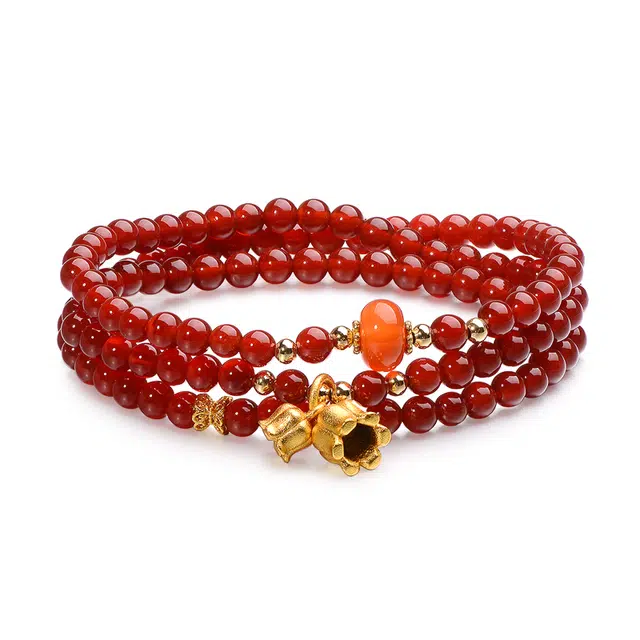 【守护盛世容颜】 周帝王 紫梦转运珠 新中式国潮时尚优雅精美典雅气质幸福平安显白高级感百搭姐妹叠戴#好运 玛瑙 手串 男女同款情侣款