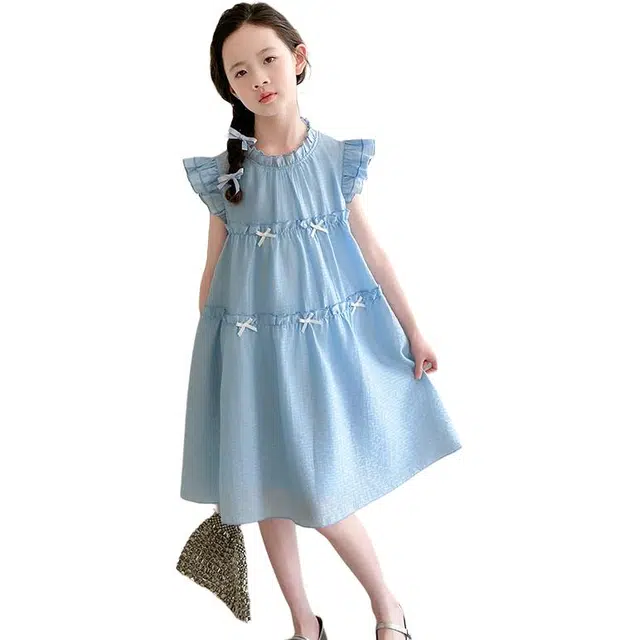 泰迪珍藏连衣裙 简约清爽流行透气短袖 儿童款