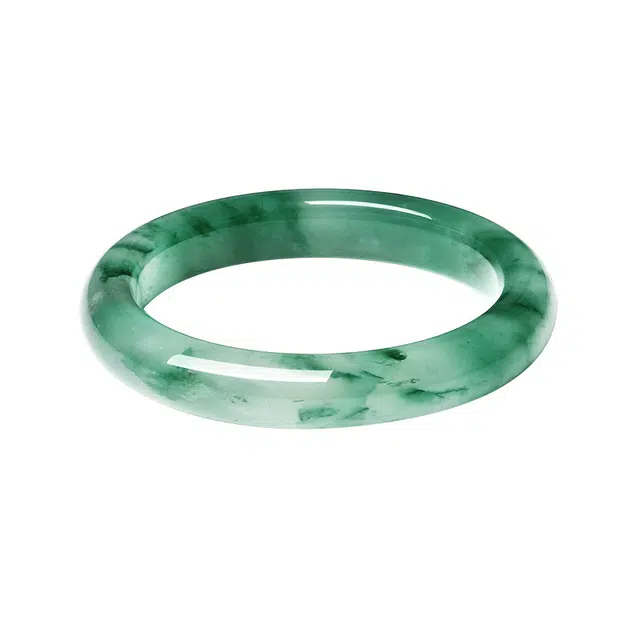 周大生 中式古典旗袍汉服穿搭配饰温婉大气贵气气质国风古典显白 汉服旗袍穿搭点睛之笔 轻奢高级女友妈妈礼 #福运绵长 非洲翠 手镯 女款