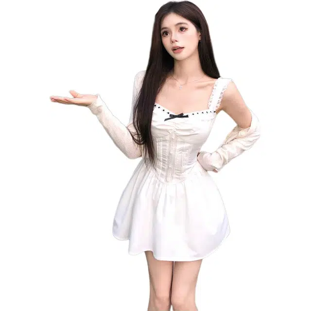 沐晓欣 显瘦清纯少女感日常减龄吊带连衣裙 女款