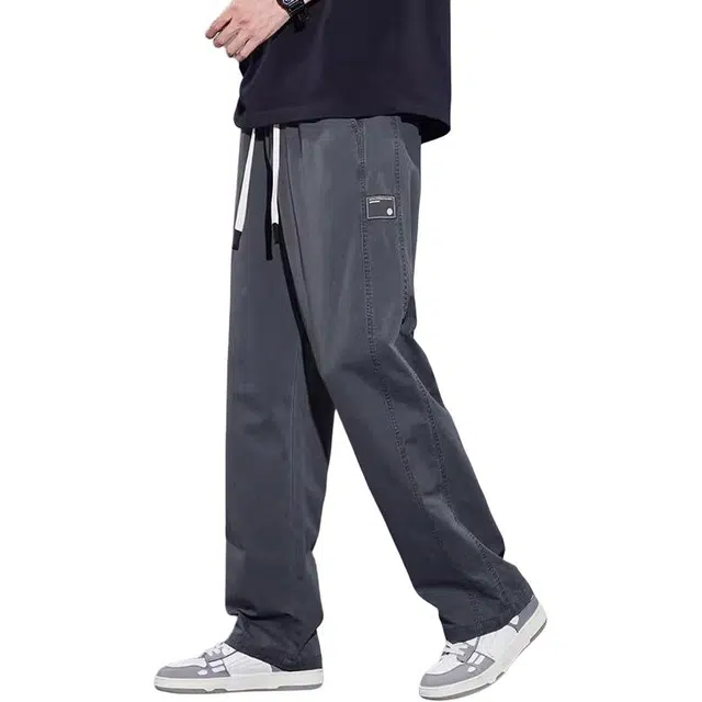 童先森 美式潮牌纯棉宽松直筒阔腿工装长裤子休闲裤 男款