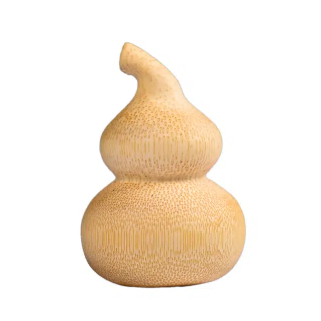 素于 新中式潮玩创意雕刻工艺品吉祥物【福禄吉祥】步步高升财运亨通随身附带办公家居盘玩#好运 竹木 把件 男女同款情侣款