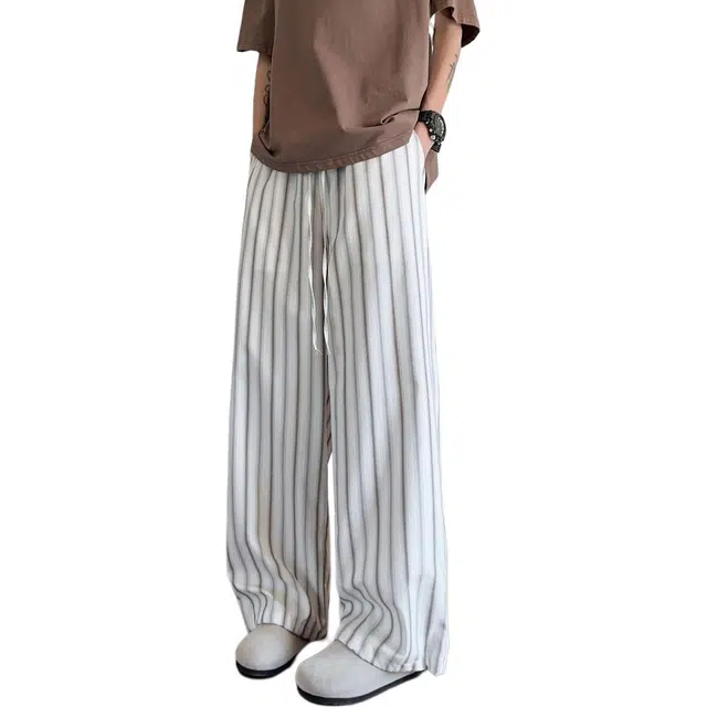 童先森 垂感美式潮牌慵懒高级感直筒拖地长裤休闲裤 男款