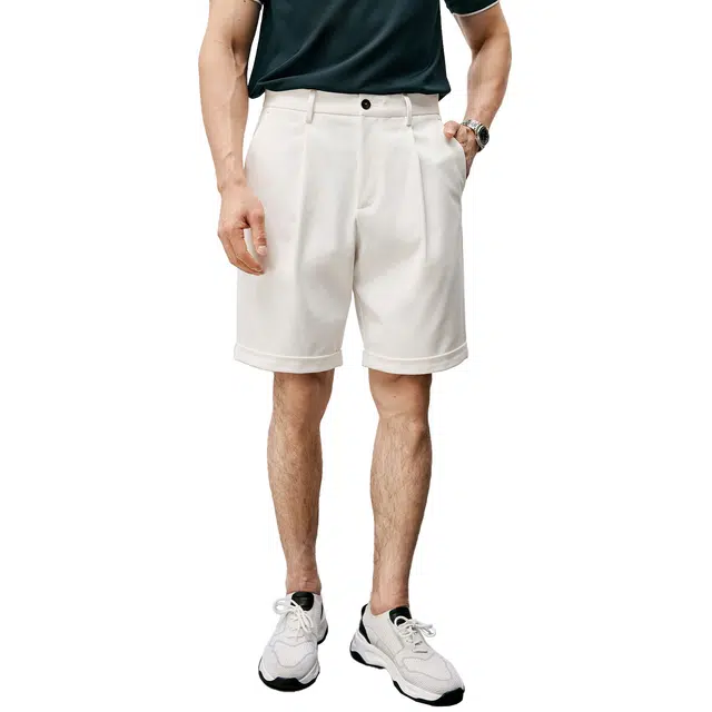 丹宁哲学 高档易打理抗皱棉质面料休闲短裤 男款