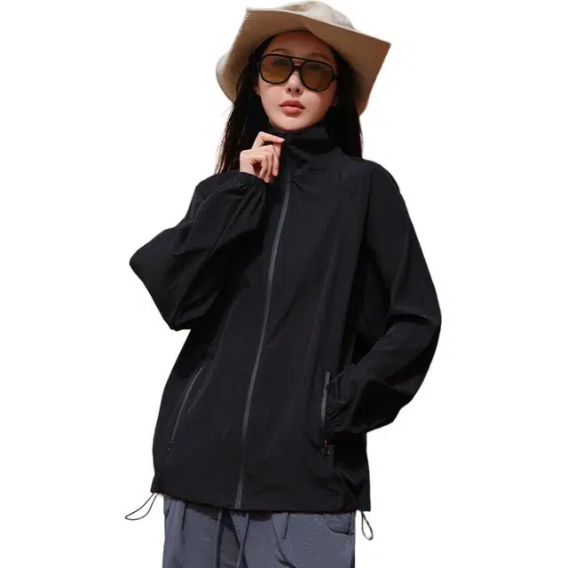 木清清 户外轻薄透气防晒衣防紫外线皮肤登山服 女款