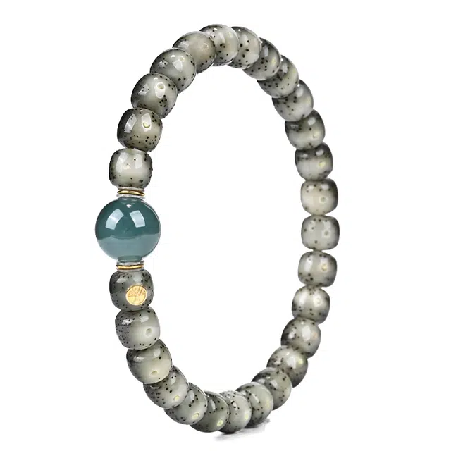 钰澜文玩 原生态钰翡文玩佛珠转运珠#好运 星月菩提 手串 男女同款情侣款