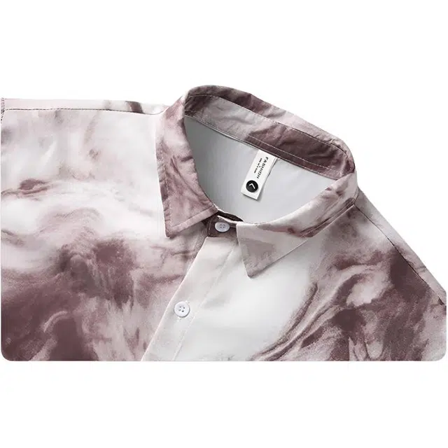 左岸 夏季日系休闲风百搭时尚日常通勤户外活动宽松舒适透气吸汗冰丝潮牌帅气衬衫 男款