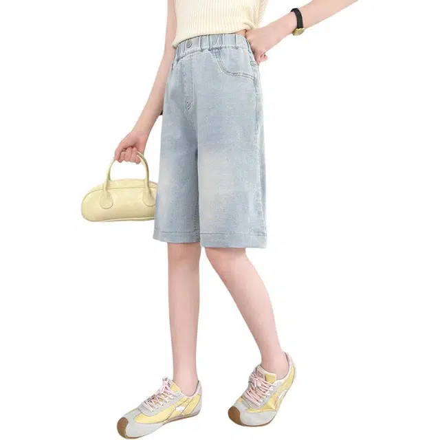 泰迪珍藏 时尚休闲时髦潮流短裤 中小童 蓝色