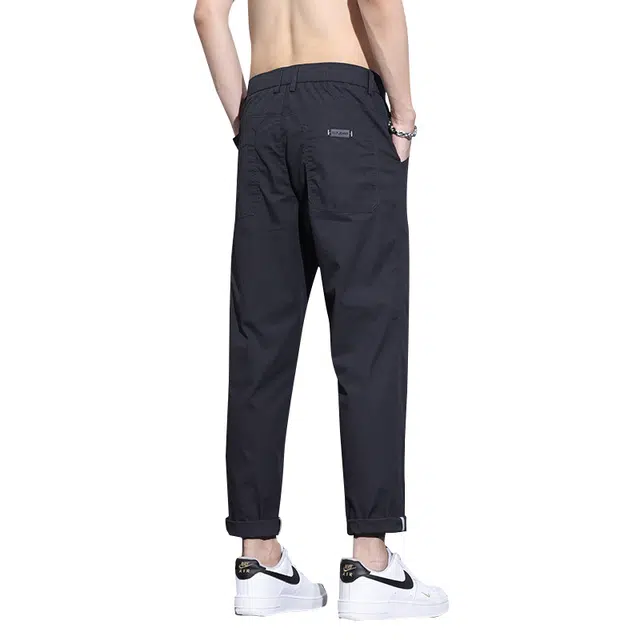 协协乐 商务薄款宽松潮流锥形速干九分裤休闲裤 男款