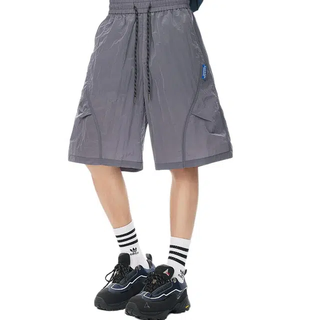 颂希尔 户外速干防泼水时尚潮牌美式宽松五分裤休闲短裤 男女同款