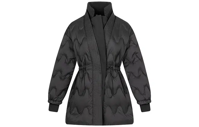 艾莱依 纯色收腰西装领修身假两件羽绒服 女款